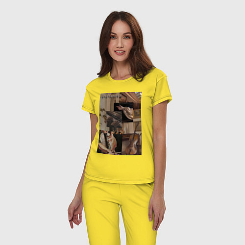 Женская пижама Музыка эстетика / Желтый – фото 3