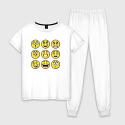 Женская пижама Smiles 3x3