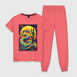 Женская пижама Змея на закате