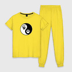 Женская пижама Инь ян символ квадробика