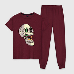Женская пижама Кемпинг в черепе