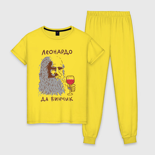 Женская пижама Леонардо да винчик / Желтый – фото 1