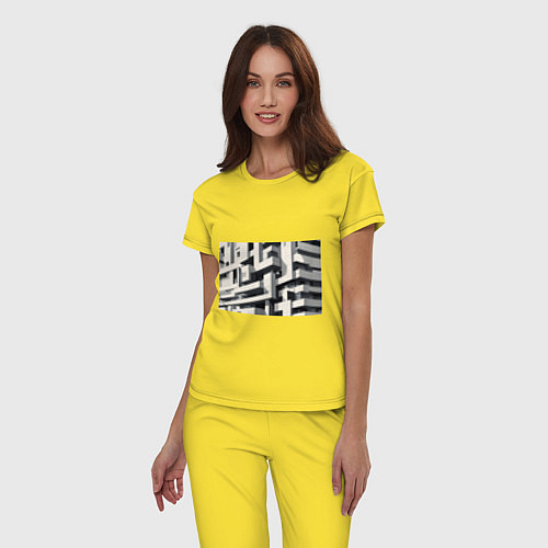 Женская пижама Вдохновлено Ле Корбюзье / Желтый – фото 3