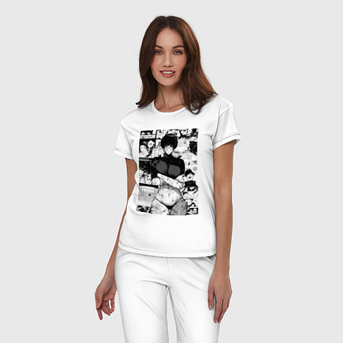 Женская пижама Магическая битва Маки Дзэнин секси / Белый – фото 3