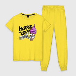 Женская пижама Horror ice cream
