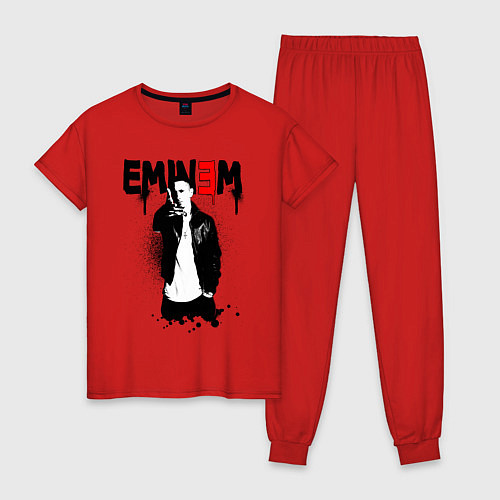Женская пижама Eminem finger / Красный – фото 1