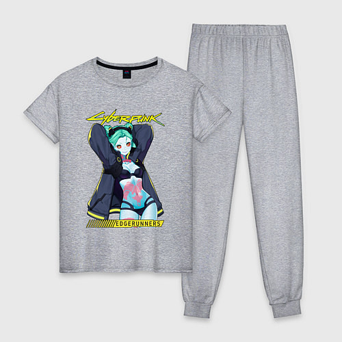 Женская пижама Сyberpunk rebecca / Меланж – фото 1