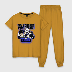 Женская пижама Синяя тюрьма Блю Лок персонажи