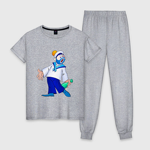 Женская пижама Морячок / Меланж – фото 1