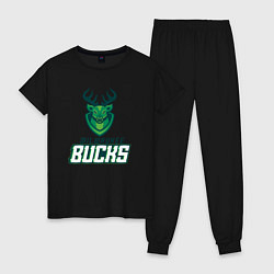 Женская пижама Milwaukee Bucks NBA