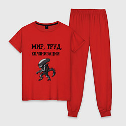 Женская пижама Мир труд колонизация