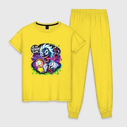 Женская пижама Rick and Morty - we are Venom slime