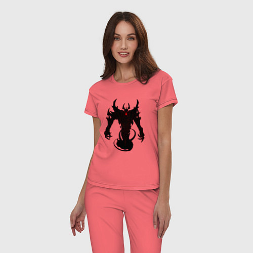 Женская пижама Герой Дота Тень / Коралловый – фото 3