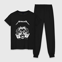 Женская пижама Metallica rock dog