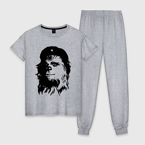 Женская пижама Star wars - Chewie Guevara / Меланж – фото 1