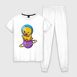 Женская пижама Утёнок на сатурне