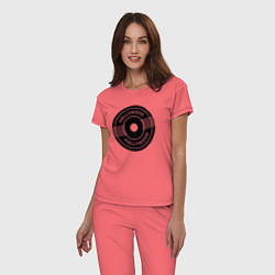 Пижама хлопковая женская Hollywood style, цвет: коралловый — фото 2