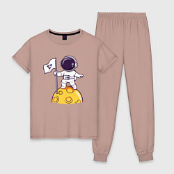 Женская пижама Астронавт прибыл на луну