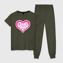 Женская пижама Oh my god love