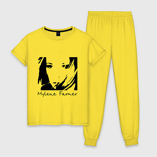 Женская пижама Милен Фармер / Желтый – фото 1