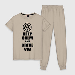 Женская пижама Keep Calm & Drive VW