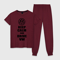 Женская пижама Keep Calm & Drive VW