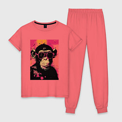 Женская пижама Крутая обезьянка
