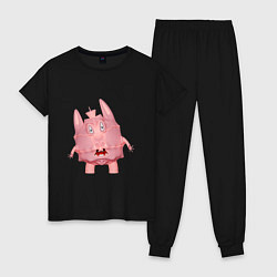 Женская пижама Cartoon monster pink