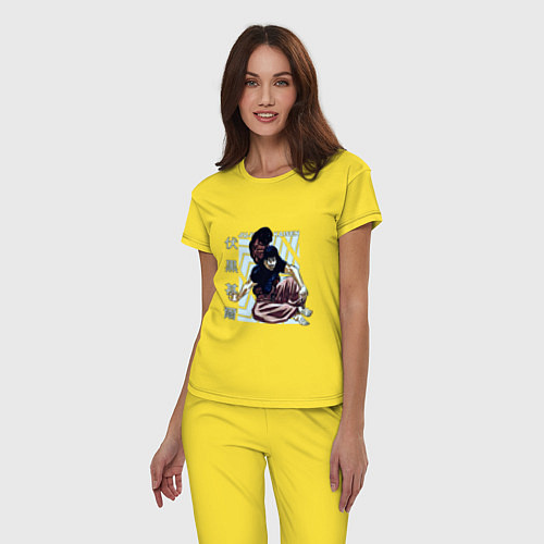 Женская пижама Магическая битва Тоджи / Желтый – фото 3