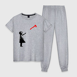 Женская пижама Девочка и топор