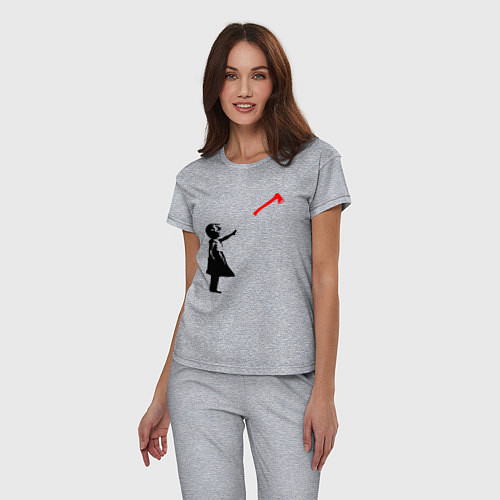 Женская пижама Девочка и топор / Меланж – фото 3
