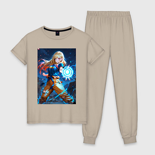 Женская пижама Марин Китагава косплей Dragon Ball / Миндальный – фото 1