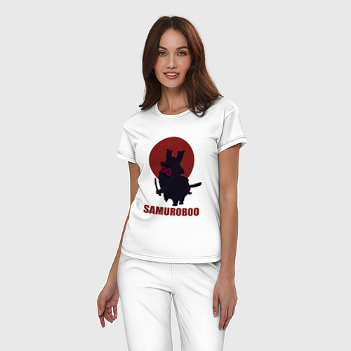 Женская пижама Банбу самурай / Белый – фото 3