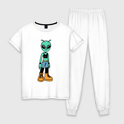 Женская пижама Девочка инопланетянин