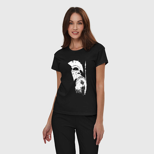 Женская пижама Один из 300 спартанцев / Черный – фото 3