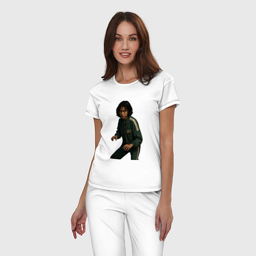 Женская пижама Игрок 067 в стойке / Белый – фото 3