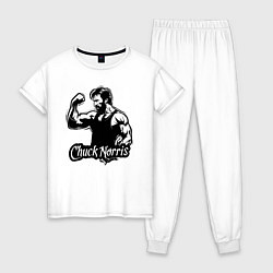 Женская пижама Мускулистый Чак Норрис