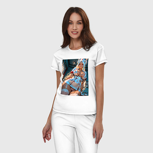 Женская пижама Мирко в откровенном наряде медсестры / Белый – фото 3