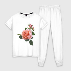 Женская пижама Розовые розы