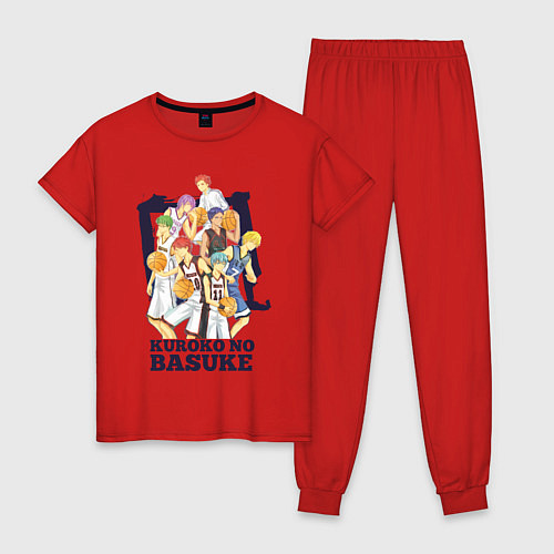 Женская пижама Команда Куроко / Красный – фото 1