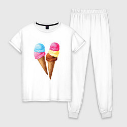 Женская пижама Мороженое