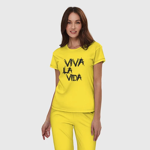 Женская пижама Viva La Vida / Желтый – фото 3
