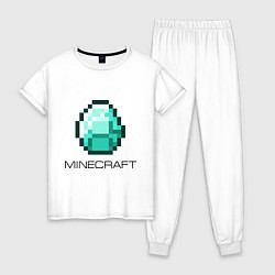 Женская пижама Minecraft Diamond