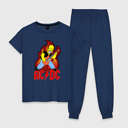 Женская пижама AC/DC Homer