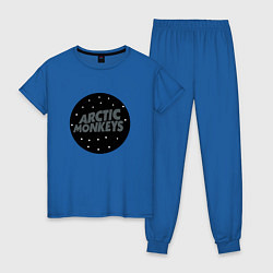 Пижама хлопковая женская Arctic Monkeys: Black цвета синий — фото 1