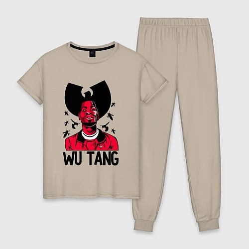 Женская пижама Wu-Tang Insects / Миндальный – фото 1