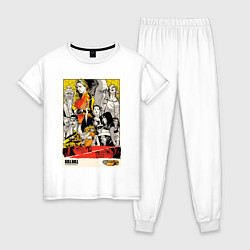 Пижама хлопковая женская Kill Bill Stories, цвет: белый