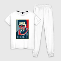 Пижама хлопковая женская Half-Life: Hope, цвет: белый