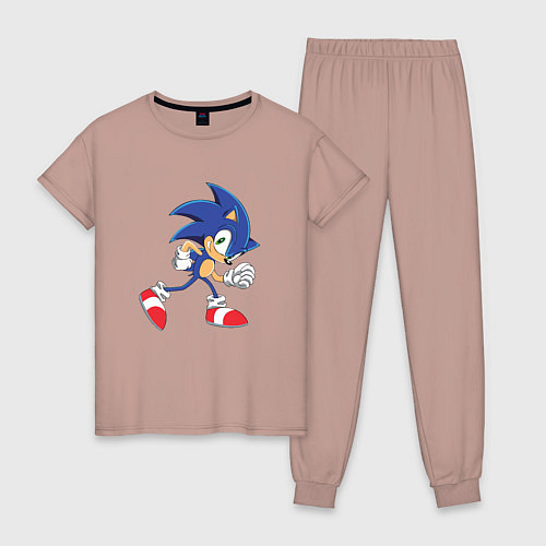 Женская пижама Sonic the Hedgehog / Пыльно-розовый – фото 1