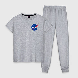 Пижама хлопковая женская NASA, цвет: меланж